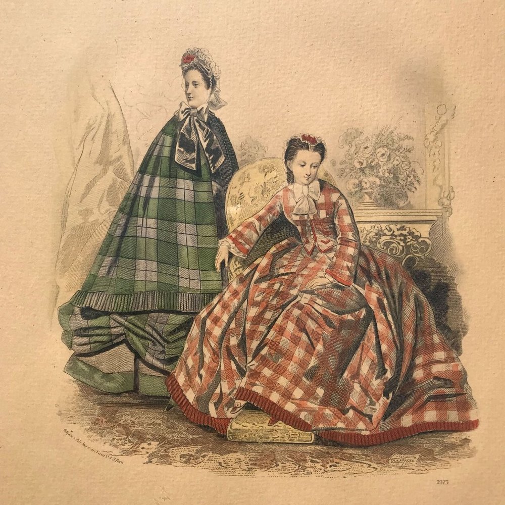 Modes de Paris. Petit Courrier des Dames Antique French Women's Fashion Vintage - Picture 3 of 4